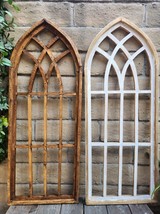 46&quot; Longridge Arch Wood Shabby Distress Wall Decor, CHOOSE Color - £40.06 GBP