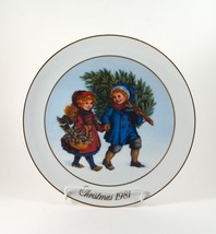 Avon Plate &quot;Sharing the Christmas Spirit&quot; 1rst Edition 22K Gold Trim Vtg &#39;81 Box - £5.58 GBP