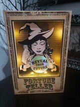Halloween Light Up Fortune Teller Crystal Ball Stash Faux Box Book Decor - £39.80 GBP