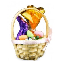 DOLLHOUSE Filled Easter Basket Town Square B0322 Miniature - £3.90 GBP