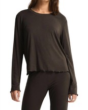 Z Supply hometown longsleeve top in Black Sand - £37.35 GBP