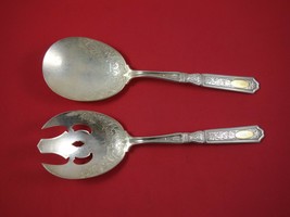 Saint Dunstan Chased Gold by Gorham Sterling Silver Salad Serving Set 2pc FH AS - $385.11