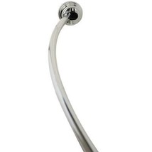 Zenna Home 50-72 in. Aluminum Dual Mount Curved Shower Rod, Choose Finish - $40.00