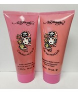 Ed Hardy Born Wild Shower Gel 2oz/60ml &amp; Shimmering Body Lotion 3oz/90ml - $373.00 MXN
