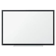 Quartet QRT2543B Porcelain Whiteboard, 3 ft. x 2 ft., Black Aluminum Fra - £238.31 GBP