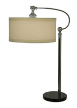 Scratch &amp; Dent Chrome Finish Metal Table Lamp with Adjustable Shade 30 inch - £39.67 GBP