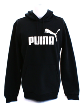 Puma Black Signature Logo Hooded Sweatshirt Hoodie Men&#39;s Size Small S - $59.39