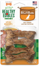 Healthy Edibles Broth Bone Natural Dog Chews Long Lasting Treats Ham Fla... - $8.19