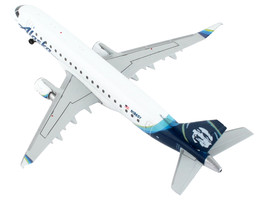 Embraer ERJ-175 Commercial Aircraft &quot;Alaska Airlines&quot; White with Blue Tail 1/400 - £48.96 GBP