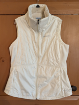 COLUMBIA Women’s Size Large Omni Shield Omni Heat White Puffer Vest EUC - £22.82 GBP