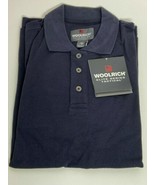 Woolrich Elite Series Long Sleeve Navy Polo Shirt, Wrinkle Resist, Pen P... - £16.21 GBP