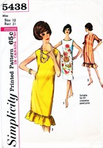 Misses&#39; SHIFT DRESS Vintage 1964 Simplicity Pattern 5438 Size 10 UNCUT - $18.00