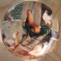 Cabinet Knobs Knob w/ Rooster Farm chickens #3 CHICKEN - £4.25 GBP