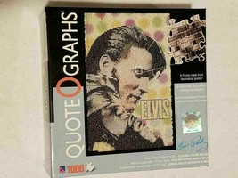 QuoteOGraphs Elvis 1000 Pc Jigsaw Puzzle Wall Poster Included - $17.61