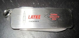 Layke Phoenix Aerospace Stainless Steel Pocket Knife Zippo Bradford Pa. Usa Made - £15.17 GBP