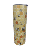 Bee Tumbler 20 oz Stainless Steel Insulated Travel Mug Honey Comb Backdrop - $318.75 MXN