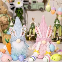 Easter 2 Pack Decorations Gnomes Handmade Doll Plastic Doodle able Eggs 6 Pcs Ea - £30.10 GBP
