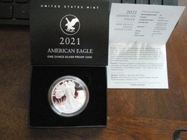 2021-W American Eagle One Ounce Silver Proof Coin West Point 21EAN Type 2 - £96.90 GBP