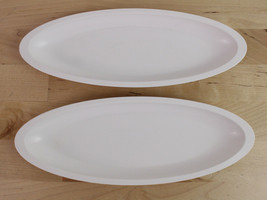 Lot of 2 George Foreman Grill 9.25&quot; White Drip Trays Replacement Grease Catch - £12.65 GBP