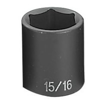 Grey Pneumatic 15/16 Inch Impact Socket with 6-Point and Impression - $42.99