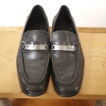 Calvin Klein Cordell 34F0254 Black Leather Horsebit Mens Dress Loafers 8M 41 - £29.56 GBP