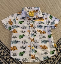Toddler Boy’s Cat CATERPILLAR Button Up Shirt Size 12 Months - £10.89 GBP