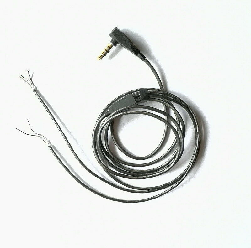 Silver Plated  3.5mm AUX Stereo Audio Cable Headphones Repair Wire cable... - $6.72