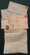 Lot Antique Feathers From Geo Washington&#39;s Mother&#39;s Fan &amp; 1933 Laciar Letters - £29.25 GBP