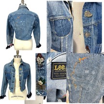 Lee Denim Jacket VTG Sanforized PATD-153438 Union Made USA 70s S Refashi... - $88.21