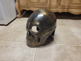 Skull Skeleton Helmet Full-Face Armor Replica Knight Halloween Helmet - £96.70 GBP