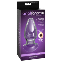 Pipedream Anal Fantasy Elite Collection Mega Anal Gaper Glass Tunnel Plug Clear - $79.14