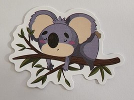 Koala Bear Sleeping on Branch Cartoon Multicolor Sticker Decal Fun Embellishment - £2.29 GBP