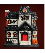 Yankee Candle Halloween Spooky Haunted House Porcelain Candle Holder Bla... - $664.98 MXN