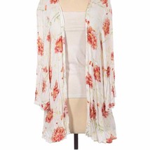 Torrid White Orange Floral Chiffon Bell Sleeve Kimono NWT - £36.68 GBP