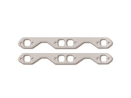 SBC Small Block Chevy 1.3&quot; Square Port Exhaust Manifold Gaskets Graphite REMFLEX - $31.83