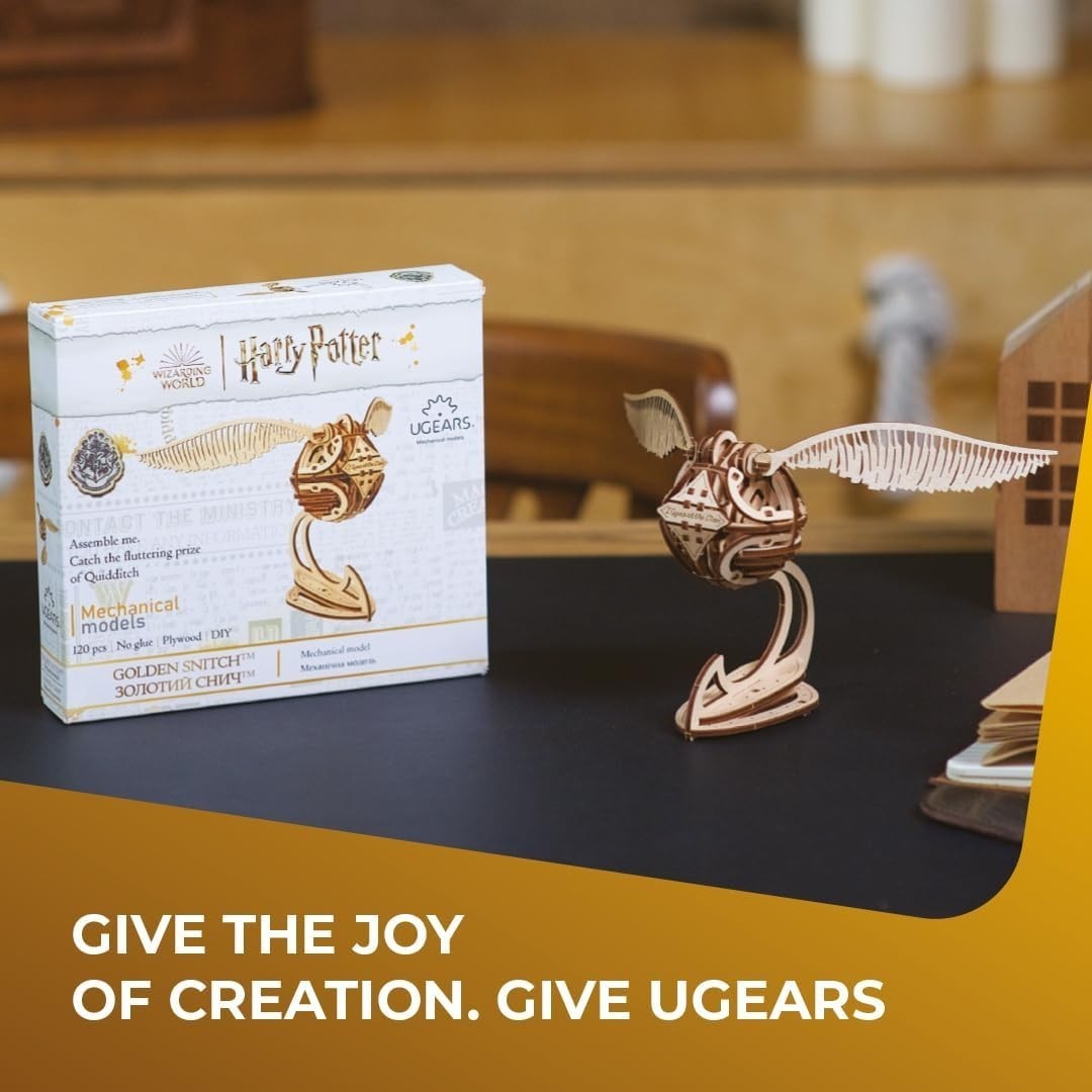 UGEARS Golden Snitch Wizarding World Harry Potter 3D Wooden Puzzle open box Item image 4