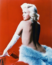 Jayne Mansfield Color 8X10 Photograph Bare Back Sexy - £7.62 GBP