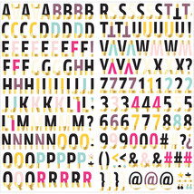 American Craft We R Memory Keepers Urban Chic Collection Thickers Alphabet - £14.10 GBP