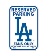 Los Angeles Dodgers 11&quot; x 17&quot; Reserved Parking Plastic Sign - MLB - £12.20 GBP