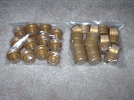 52 Gold + Black Large Bottle Caps Cleaned and Ready Use Perfect for Arts... - $11.99