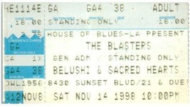 Vintage The Blasters Ticket Stub Novembre 14 1998 Los Angeles California - £35.57 GBP