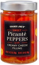 Trader Joe’s Sweet Picanté Peppers with Creamy Cheese Filling 10.23 oz B... - £16.97 GBP