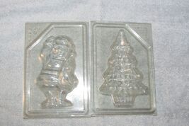 SUN HILL chocolate candy molds 3-D, SANTA, TREE w/instructions price for... - $7.20