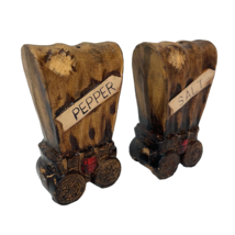Western Covered Wagon Salt And Pepper Shakers Vintage Ceramic New - $7.59