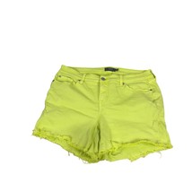 Torrid Womens Neon Yellow Denim Shorts Size 14 Frayed Hem - £17.39 GBP