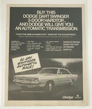 Buy This Dodge Dart Swinger 2 Door Hardtop Dodge Vintage Print Ad 1970 - $31.08