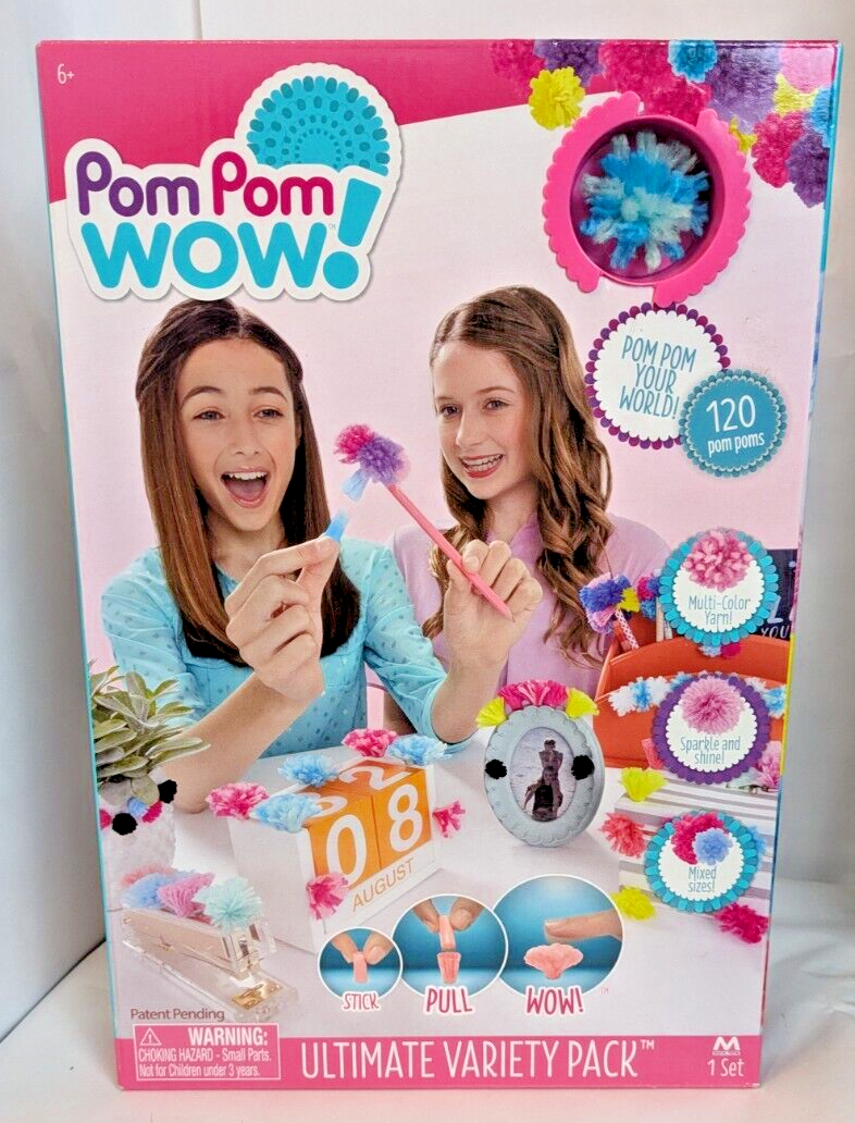 Craft. Pom Pom Wow. 120pc. Style, Design, Toys. Crafting. Kids.