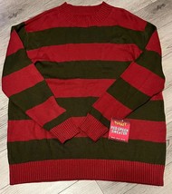 Nightmare On Elm Street Freddy Krueger Spirit Of Halloween Red Green Sweater XL - £31.09 GBP