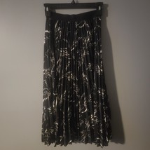 H&amp;M Pleated Skirt Black &amp; White Size 2 - £10.27 GBP