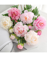 Artificial peony flowers Home/Wedding decor Silk peony High quality Cent... - $15.99